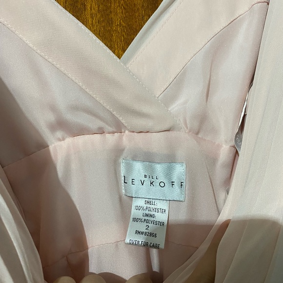 Stunning Pink Chiffon Dress (Bill Levkolf) - Picture 4 of 4